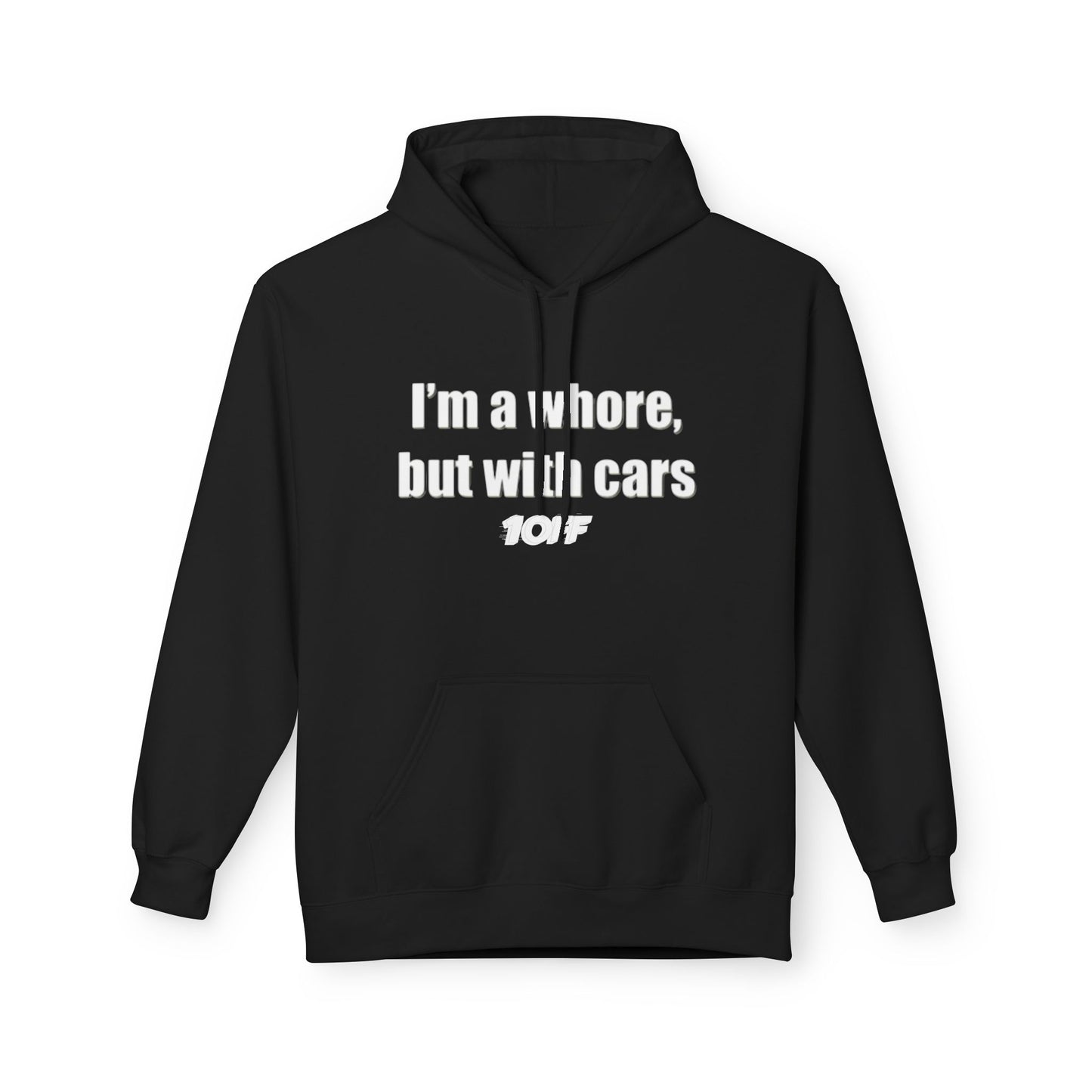 1OFF “Car whore” graphic hoodie