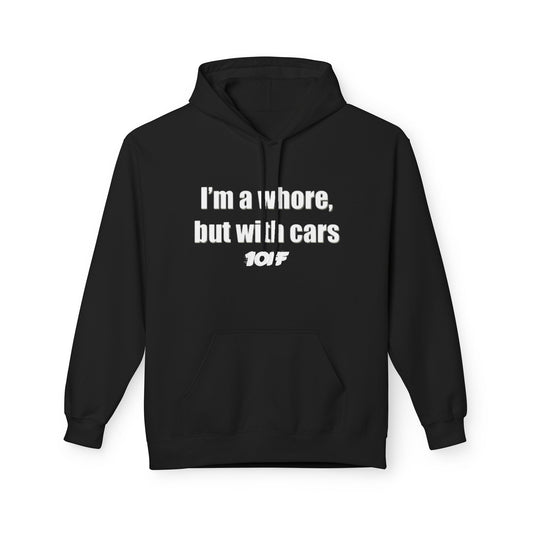 1OFF “Car whore” graphic hoodie