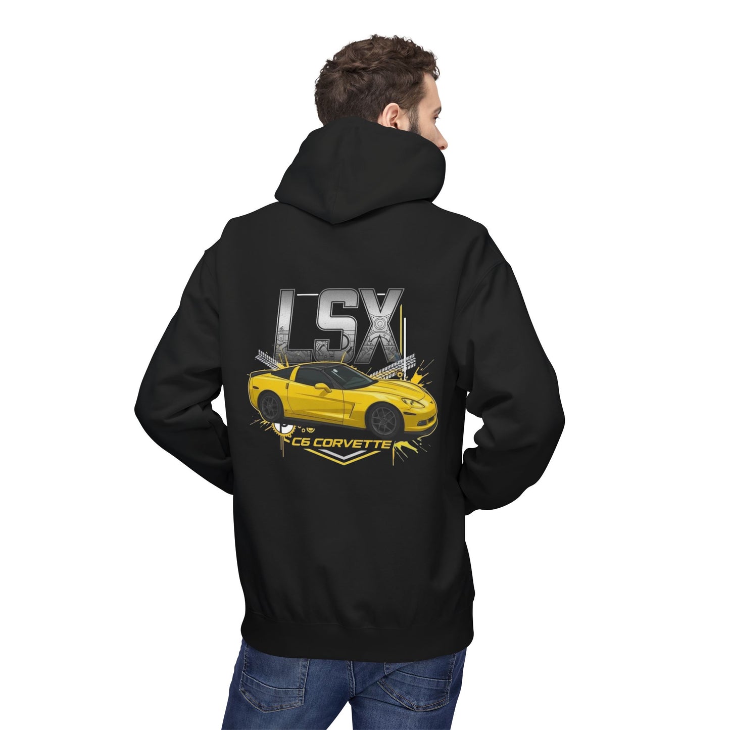 Corvette C6 Hoodie — Velocity yellow C6